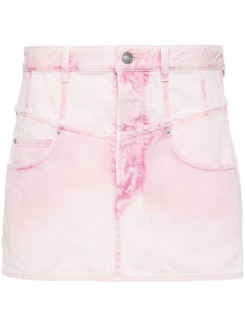 Pink cotton denim skirt Isabel Marant | JU0117FBB1H09I40LK